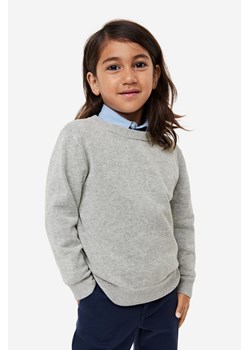 H & M - Bawełniany sweter - Szary ze sklepu H&M w kategorii Swetry chłopięce - zdjęcie 169591824