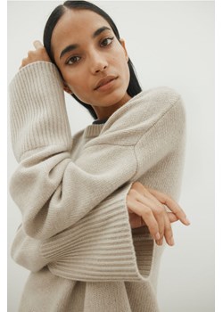 H & M - Sweter z domieszką kaszmiru - Beżowy ze sklepu H&M w kategorii Swetry damskie - zdjęcie 169591850