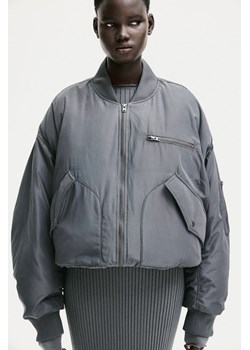 H & M - Puchowa kurtka bomberka - Szary ze sklepu H&M w kategorii Kurtki damskie - zdjęcie 169591853