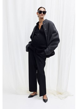 H & M - MAMA Spodnie do kostki Before & After - Czarny ze sklepu H&M w kategorii Spodnie ciążowe - zdjęcie 169591863