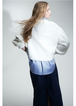 H & M - Sweter z baloniastym rękawem - Biały ze sklepu H&M w kategorii Swetry damskie - zdjęcie 169591960
