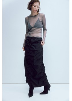 H & M - Marszczona spódnica - Czarny ze sklepu H&M w kategorii Spódnice - zdjęcie 169592050