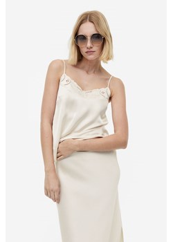 H & M - Top na ramiączkach - Beżowy ze sklepu H&M w kategorii Bluzki damskie - zdjęcie 169592322