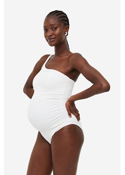 H & M - MAMA Kostium kąpielowy na jedno ramię - Biały ze sklepu H&M w kategorii Stroje kąpielowe - zdjęcie 169592350