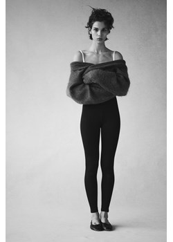 H & M - Dżersejowe legginsy z bawełny - Czarny ze sklepu H&M w kategorii Spodnie damskie - zdjęcie 169592381