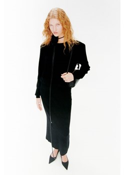 H & M - Spódnica z dzianiny w prążki - Czarny ze sklepu H&M w kategorii Spódnice - zdjęcie 169592420