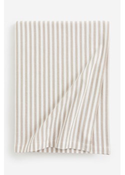 H & M - Bawełniany obrus w paski - Beżowy ze sklepu H&M w kategorii Obrusy i bieżniki - zdjęcie 169592692