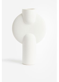 H & M - Wysoki wazon z kamionki - Biały ze sklepu H&M w kategorii Wazony - zdjęcie 169592714