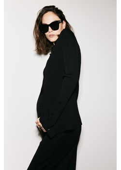 H & M - MAMA Gruba spódnica z dżerseju - Czarny ze sklepu H&M w kategorii Spodnie ciążowe - zdjęcie 169592912