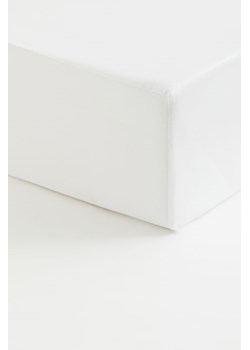 H & M - Satynowe prześcieradło z gumką - Biały ze sklepu H&M w kategorii Prześcieradła - zdjęcie 169593123