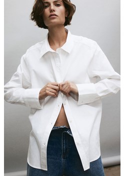 H & M - Bawełniana koszula - Biały ze sklepu H&M w kategorii Koszule damskie - zdjęcie 169593153