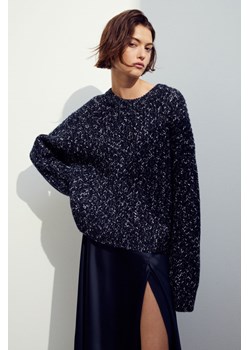 H & M - Sweter oversize z domieszką wełny - Czarny ze sklepu H&M w kategorii Swetry damskie - zdjęcie 169593182