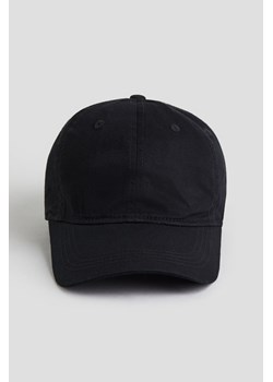 H & M - Bawełniana czapka z daszkiem - Czarny ze sklepu H&M w kategorii Czapki dziecięce - zdjęcie 169593203