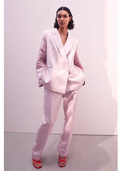 H & M - Proste spodnie - Różowy ze sklepu H&M w kategorii Spodnie damskie - zdjęcie 169593350