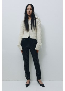 H & M - Eleganckie powlekane spodnie - Czarny ze sklepu H&M w kategorii Spodnie damskie - zdjęcie 169593760