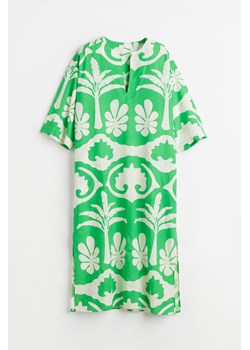 H & M - Długa sukienka tunikowa - Zielony ze sklepu H&M w kategorii Sukienki - zdjęcie 169593891