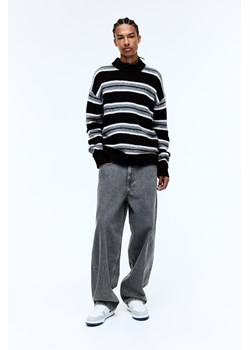 H & M - Sweter Oversized Fit - Czarny ze sklepu H&M w kategorii Swetry męskie - zdjęcie 169593892
