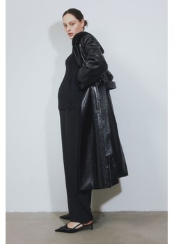 H & M - MAMA Szerokie spodnie - Czarny ze sklepu H&M w kategorii Spodnie ciążowe - zdjęcie 169594024