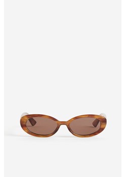 H & M - Owalne okulary przeciwsłoneczne - Beżowy ze sklepu H&M w kategorii Okulary przeciwsłoneczne damskie - zdjęcie 169594054