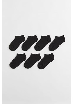 H & M - Krótkie skarpetki 7-pak - Czarny ze sklepu H&M w kategorii Skarpetki dziecięce - zdjęcie 169594311