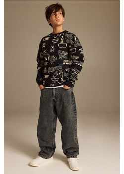 H & M - Comfort Stretch Baggy Fit Jeans - Szary ze sklepu H&M w kategorii Spodnie chłopięce - zdjęcie 169594392