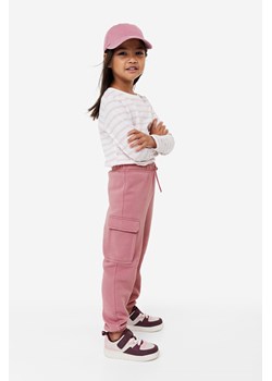 H & M - Joggersy cargo - Różowy ze sklepu H&M w kategorii Spodnie dziewczęce - zdjęcie 169594400