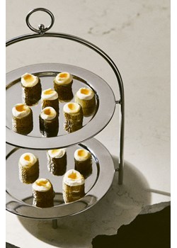 H & M - Metalowa patera do ciasta - Srebrny ze sklepu H&M w kategorii Akcesoria do pieczenia - zdjęcie 169594513