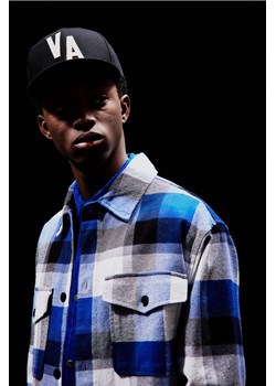 H & M - Koszula wierzchnia z diagonalu Loose Fit - Niebieski ze sklepu H&M w kategorii Koszule męskie - zdjęcie 169594673