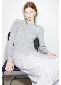 H & M - Sukienka z błyszczącej dzianiny w prążki - Srebrny ze sklepu H&M w kategorii Sukienki - zdjęcie 169594743