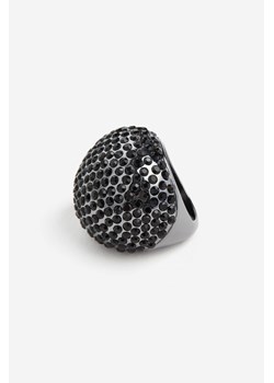 H & M - Pierścionek ze strassem - Czarny ze sklepu H&M w kategorii Pierścionki - zdjęcie 169594820