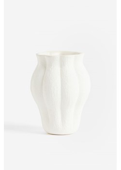 H & M - Mały wazon z kamionki - Biały ze sklepu H&M w kategorii Wazony - zdjęcie 169594880