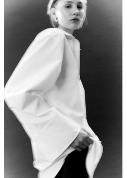 H & M - Koszula z domieszką jedwabiu - Biały ze sklepu H&M w kategorii Koszule damskie - zdjęcie 169594881