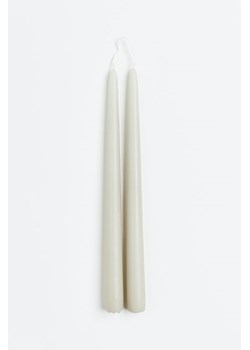 H & M - Stożkowe świeczki 2-pak - Beżowy ze sklepu H&M w kategorii Świece i dyfuzory - zdjęcie 169594900