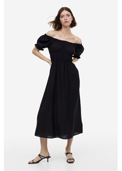 H & M - Sukienka z odkrytymi ramionami - Czarny ze sklepu H&M w kategorii Sukienki - zdjęcie 169594914