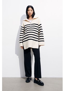 H & M - MAMA Sweter z suwakiem u góry Before & After - Beżowy ze sklepu H&M w kategorii Swetry ciążowe - zdjęcie 169595113