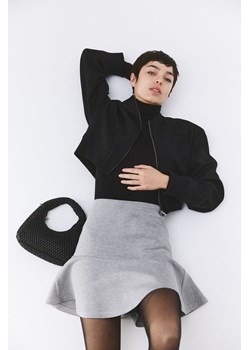 H & M - Rozszerzana spódnica mini - Szary ze sklepu H&M w kategorii Spódnice - zdjęcie 169595210
