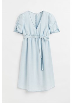H & M - MAMA Sukienka z paskiem - Niebieski ze sklepu H&M w kategorii Sukienki ciążowe - zdjęcie 169595380