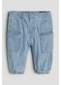 H & M - Dżinsy cargo - Niebieski ze sklepu H&M w kategorii Spodnie i półśpiochy - zdjęcie 169595482