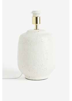 H & M - Glazurowana ceramiczna podstawa lampy - Biały ze sklepu H&M w kategorii Podstawy lamp - zdjęcie 169595782