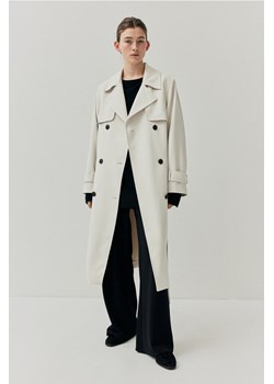 H & M - Trencz - Biały ze sklepu H&M w kategorii Płaszcze damskie - zdjęcie 169595802