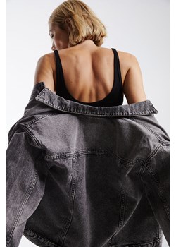 H & M - Krótka kurtka dżinsowa - Czarny ze sklepu H&M w kategorii Kurtki damskie - zdjęcie 169595930