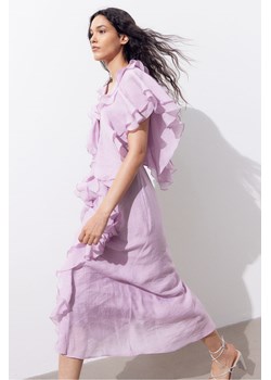 H & M - Sukienka z falbanami - Fioletowy ze sklepu H&M w kategorii Sukienki - zdjęcie 169595934