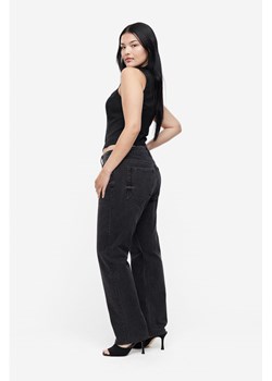 H & M - Curvy Fit Straight Regular Jeans - Czarny ze sklepu H&M w kategorii Jeansy damskie - zdjęcie 169596160