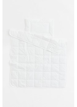 H & M - Niemowlęca kołdra i poduszka z bawełny - Biały ze sklepu H&M w kategorii Poduszki dla dzieci - zdjęcie 169596161