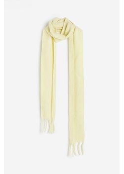 H & M - Szalik o drapanej powierzchni - Żółty ze sklepu H&M w kategorii Szaliki i chusty damskie - zdjęcie 169596234