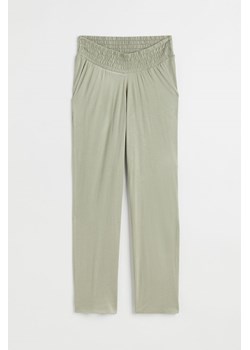 H & M - MAMA Dżersejowe spodnie - Zielony ze sklepu H&M w kategorii Spodnie ciążowe - zdjęcie 169596254