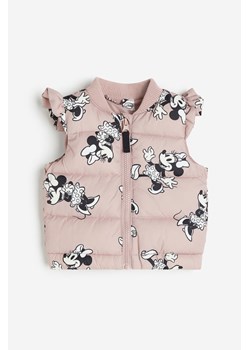 H & M - Kamizelka puffer z falbankami - Różowy ze sklepu H&M w kategorii Odzież dla niemowląt - zdjęcie 169596332
