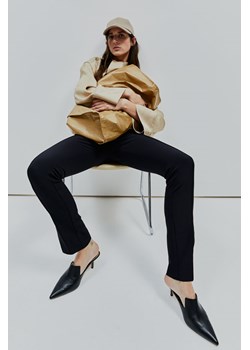 H & M - Spodnie z rozcięciami - Czarny ze sklepu H&M w kategorii Spodnie damskie - zdjęcie 169596382