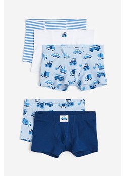 H & M - Bokserki 5-pak - Niebieski ze sklepu H&M w kategorii Majtki dziecięce - zdjęcie 169596632