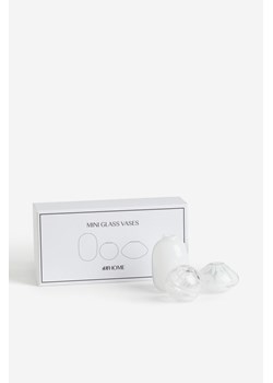 H & M - Szklany mini wazon 3-pak - Biały ze sklepu H&M w kategorii Wazony - zdjęcie 169596651